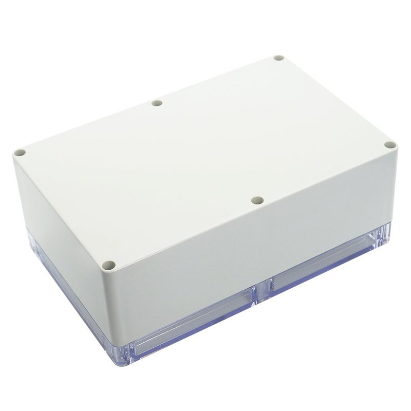 LeMotech ABS Plastic Junction Box Dustproof Waterproof IP65 Electrical Enclosure Box Universal Project Enclosure Grey with PC Transparent Clear Cover 9 x 5.9 x 3.4 inch(230 x 150 x 87 mm) - Image 3
